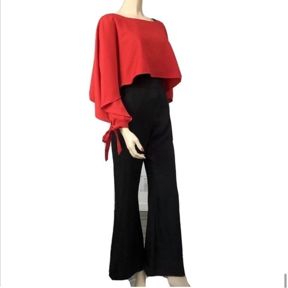 L’ ATISTE by Emy palazo/romper /jumpsuit long sleeve wide leg - Picture 1 of 16